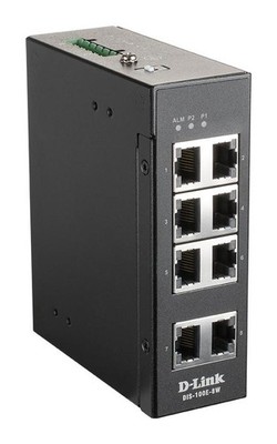 D-Link DIS-100E-8W Unmanaged Network Switch L2 Fast Ethernet (10/100) Schwarz