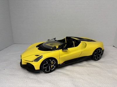 Bburago Bugatti Mistral :  1/18 Diecast Model Car : Yellow Color : By Bburago :.