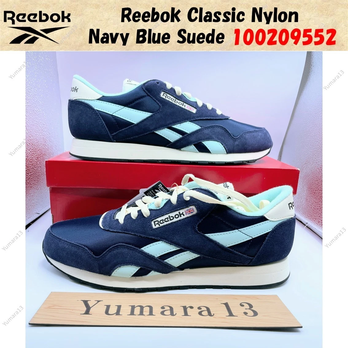 Reebok Classic Nylon Vector Navy Glitch Aqua for Sale