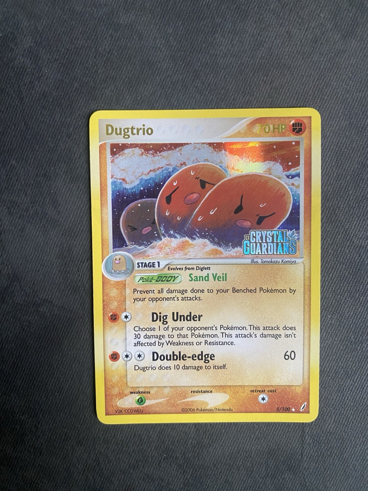 Dugtrio Holo Rare Crystal Guardians Reverse Holo 5/100 NM