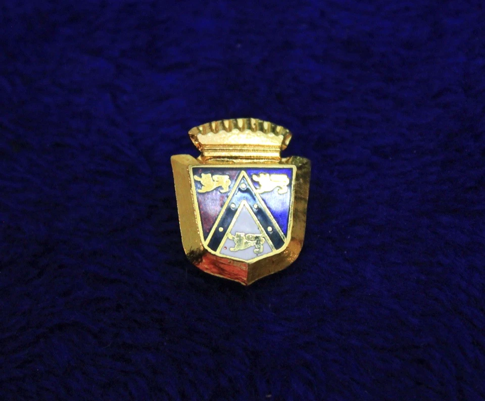 Ford Crest Sombrero Solapa Pin Accesorio Fairlane Galaxie Falcon Camión Azul Ovalado Foto 2 de 4