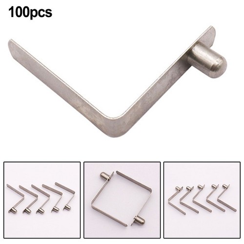 Tube Pin Clips Secure Locking Tube Pin Push Clip 100pcs 6mm Manganese Steel Silver ...