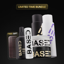 BASED Deluxe Straight/Wavy Hair Kit  Shampoo, Conditioner, Texture Powder, Hair