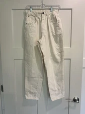 PS Gitano Cream Wash High Rise Tapered Mom Jeans 10 Short See Pics Vintage 80s