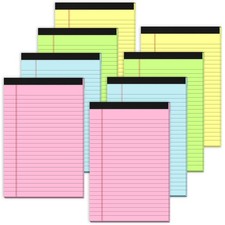 Note Pads 5x8 Colored Legal Pads, 8 Pack Mini Legal Pads 5x8 College Ruled, P...