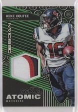 2019 Obsidian Atomic Material Relics Electric Etch Green 8/25 Keke Coutee x5u