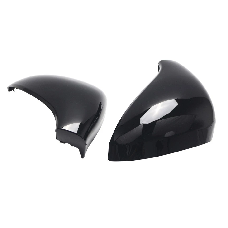 2pcs Side Rear View Mirror Cover Cap Glossy Black For Peugeot 207 2006-2015 - Image 4 of 4