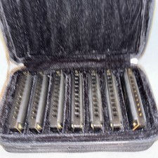 Hohner Piedmont Blues 7-Harmonica Set with Case