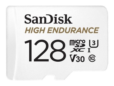 SanDisk High Endurance microSDXC UHS-I U3 Speicherkarte + Adapter 128GB