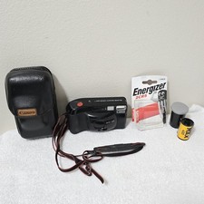 Canon Sure Shot Supreme Quartz Date 35mm Film Camera 38mm f/2.8 Bundle
