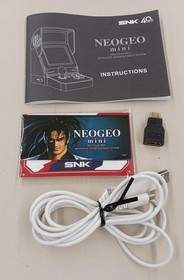 SNK Neo Geo Mini Handheld Console Retro Arcade Game Emulator Black Used