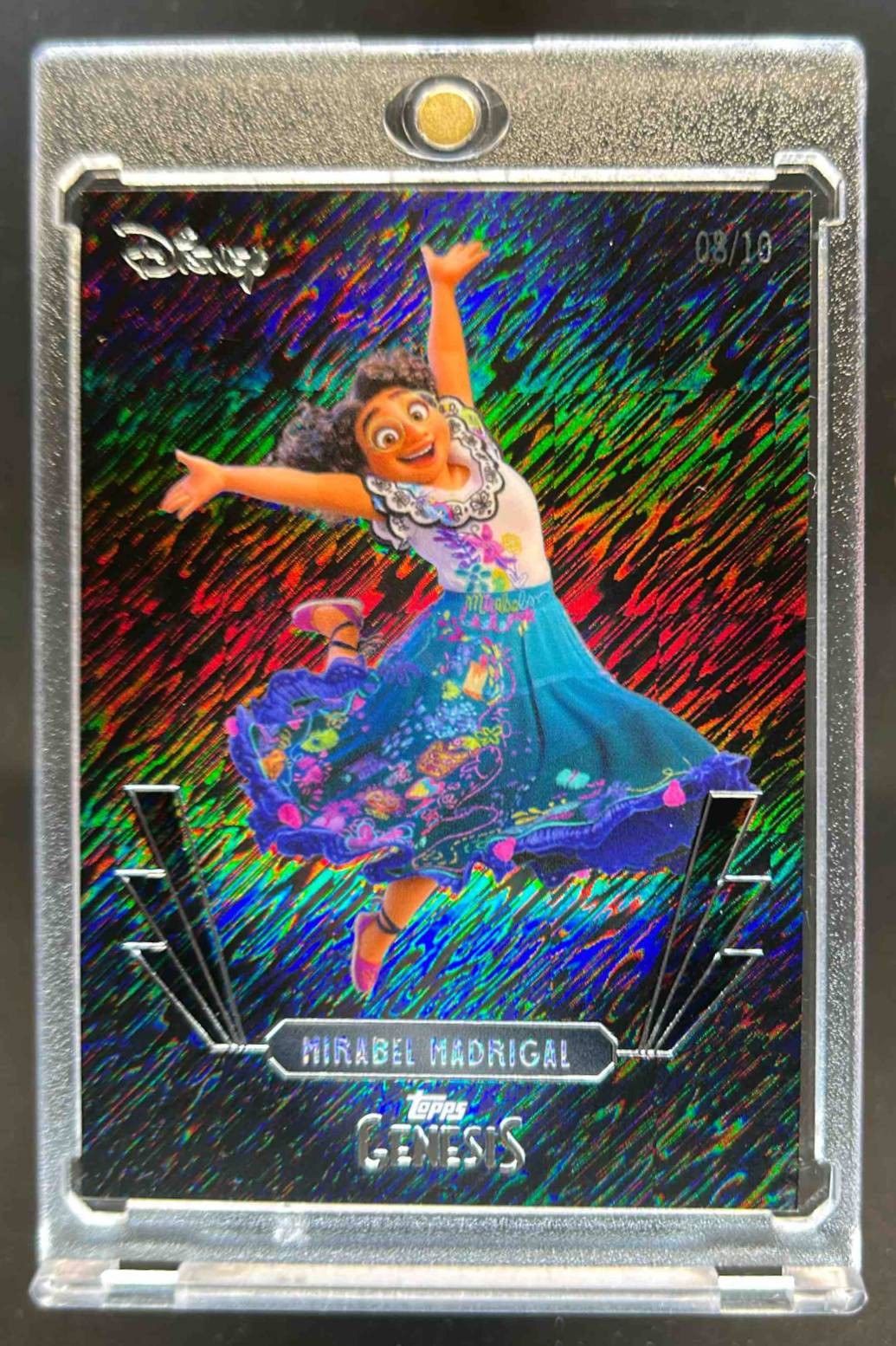 2025 Topps Disney Genesis Mirabel Madrigal Black Shimmer #08/10