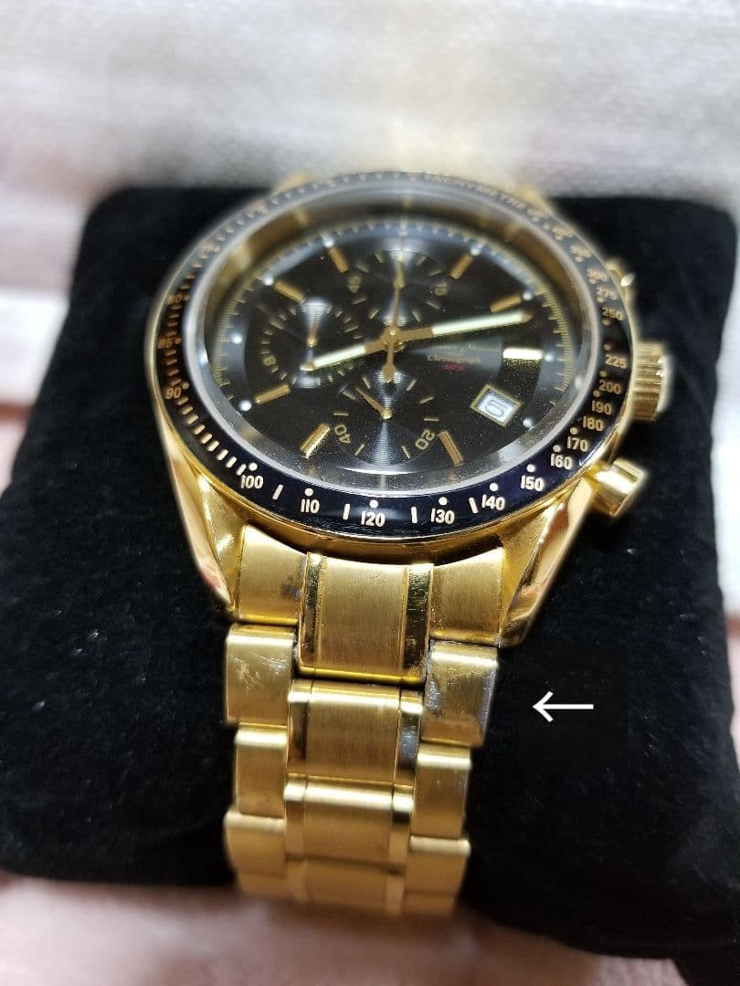 Gold IP coating Multifunction chronograph 100M wa… - image 6