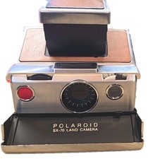 Vintage Polaroid SX-70 Land Camera FOLDING CAMERA LEATHER TRIM FREE SHIP US 48 