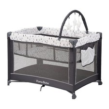 Portable Playard Sturdy Play Yard W/ Padded Mat Toy Bar Durable Home Soft New