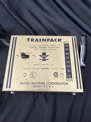 Vtg MRC Trainpack Model 100 H.O. Train Controller Transformer TESTED WORKS