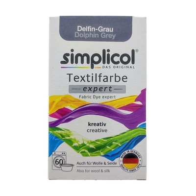 Simplicol Textilfarbe Expert Delfin-Grau 150g Färbemittel Farbe Farberneuerung