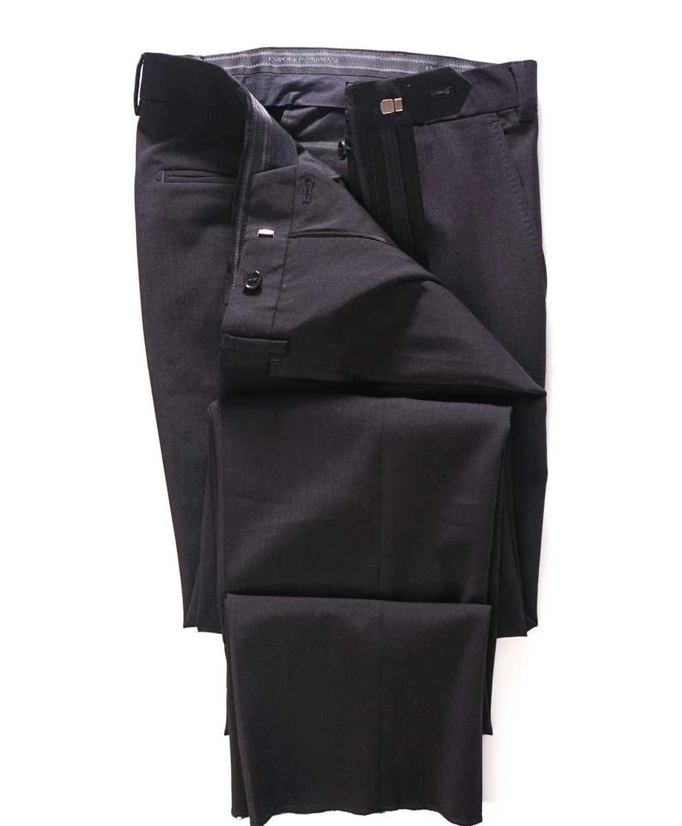 Emporio Armani Black Regular Size Pants for Men for sale | eBay
