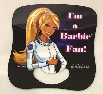 2017 I am a Barbie Fan Astronaut Barbie Doll Convention Adult Size Cooling Fan
