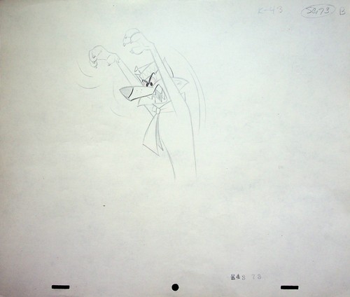Diseño de lápiz de producción dibujado a mano Loopy De Loop 1963 Jerry Eisenberg