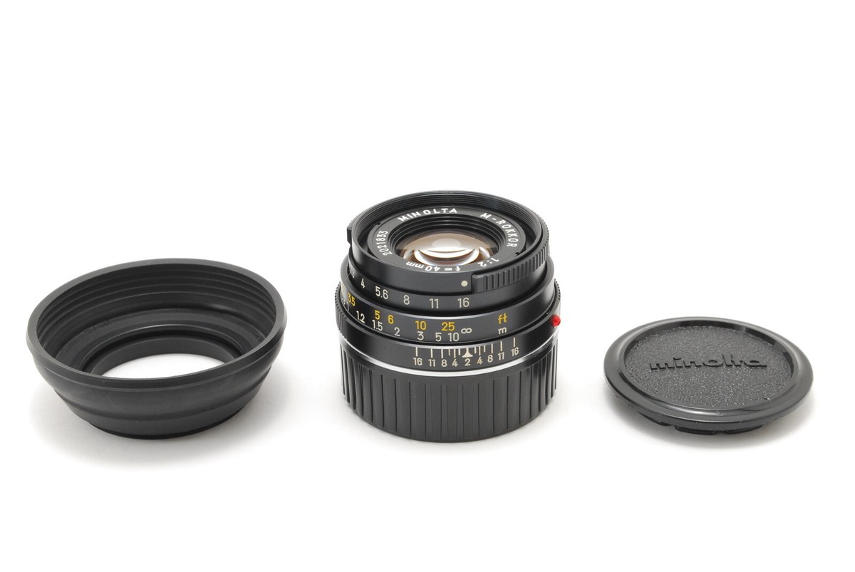 A- Mint] MINOLTA M-ROKKOR 40mm f/2 Lens for Leica M CL CLE
