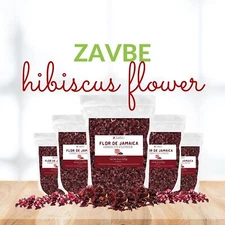 ZAVBE Hibiscus Tea Dried Hibiscus Flower, Loose Leaf,  Sifted, Flowers & Petals