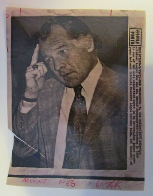 Wire Press Photo 1975 F. Lee Bailey Dr. Samuel Sheppard Freedom 