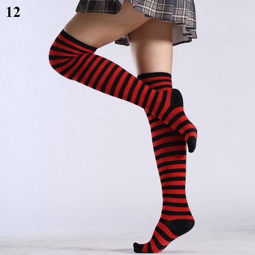 Women Ladies Thigh High Over the Knee Socks Girls Extra Long Cotton Stockings ☽ - Picture 46 of 55