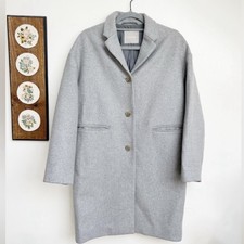 Everlane The Cocoon Wool Coat In Light Heather Grey Oversized Fit Size 0