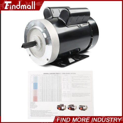 2HP 1 Phase General Electric Motor 3450 RPM 56C Frame 115V/230V 60HZ 5/8"Shaft - Picture 2 of 24