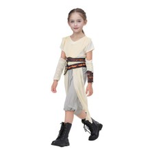 Kids The Rise of Skywalker Rey Cosplay Rey Costume Girls Outfit Gift