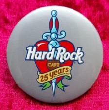 Hard-Rock-Cafe - 25 years  / Pinback Button
