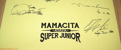 SUPER JUNIOR SMTOWN STARDIUM SM OFFICIAL GOODS AUTOGRAPH SIGNATURE