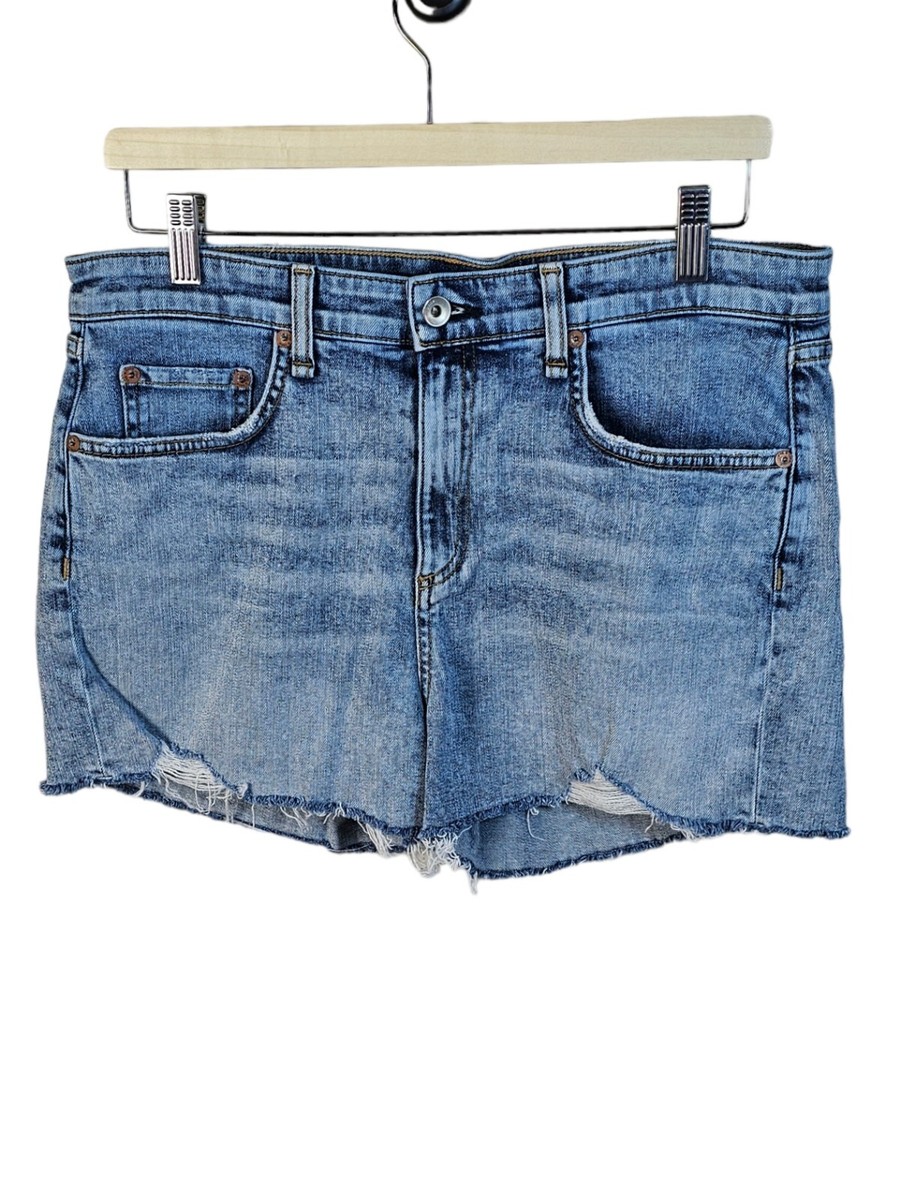 rag bone Dre Low Rise Boyfriend Denim Cut Off Shorts Norwalk