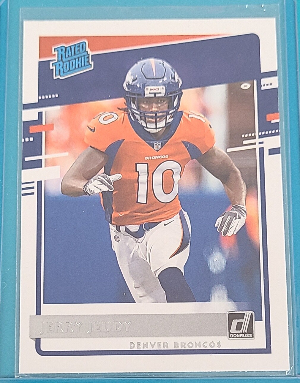 2020 Donruss Rated Rookie #307 Jerry Jeudy Denver Broncos Football Card D1