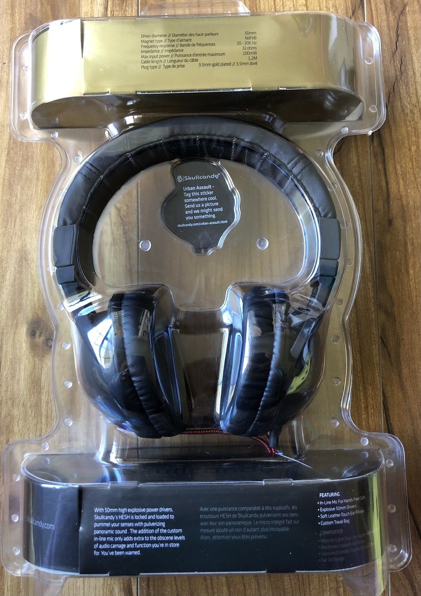 Skullcandy HESH Carbon/Red Headband Headsets for sale online Skullcandy HESH Carbon/Red Headband Headsets for sale online