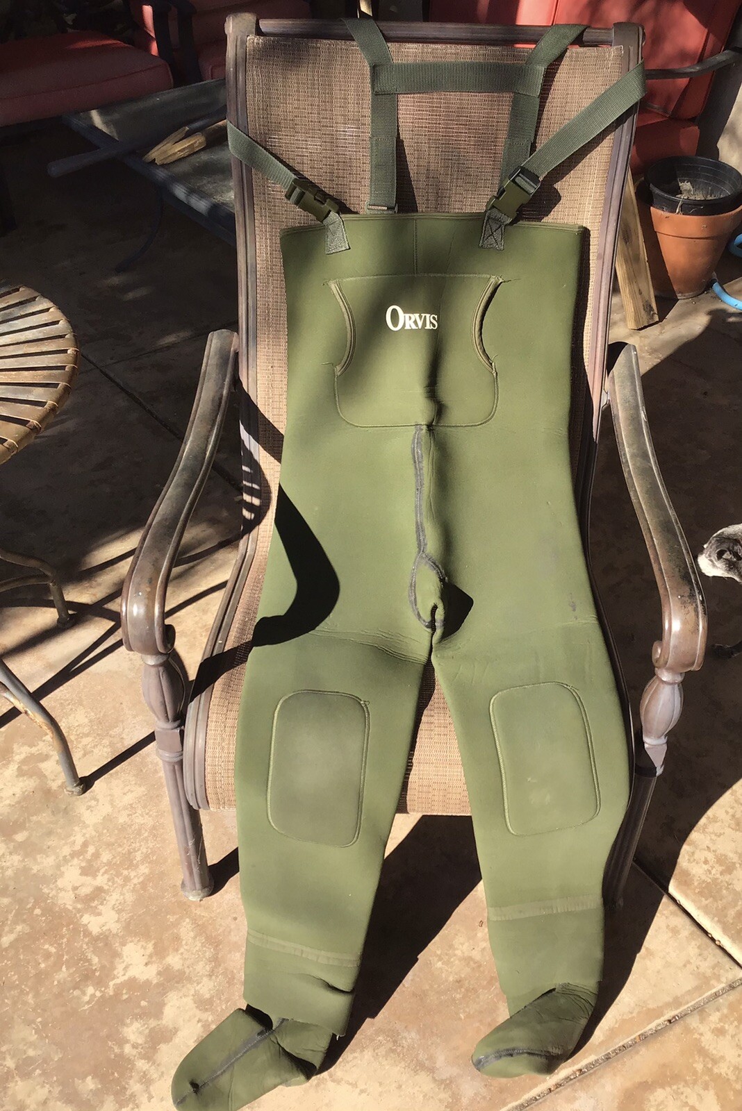 Orvis Neoprene Chest Waders Green Fishing Bibs eBay