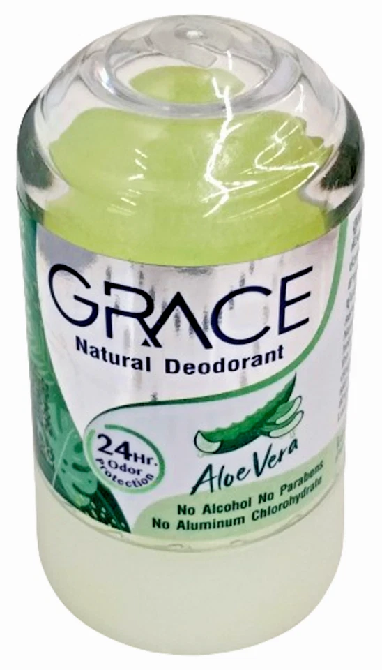 Desodorante natural Grace Aloe Vera Alum Stone 70 g* 3 The Natural Body Crystal Foto 3 de 4