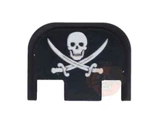 Jolly Roger Engraved Slide Back Plate Aluminum Made USA for Glock G43