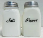 Vintage *McKee*WHITE~ROMAN ARCH*Salt & Pepper*Shakers #21017D S42
