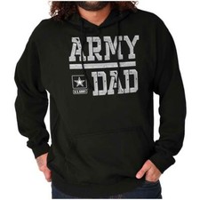 US Army Dad United States Military Star Logo Mens Hooded Sweatshirts Hoodie Tops