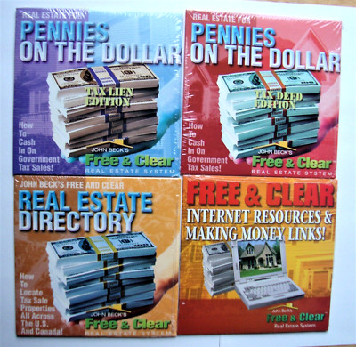 Lot of Four John Beck's Free & Clear Success DVDs