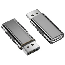 4K DisplayPort to UHD Adapter Gold Plate PC to UHD Monitors Male to Female