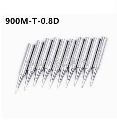 10PCS Replace Soldering Leader-Fre e Solder Iron Tip For Hakko 936 900M-T-0.8 D