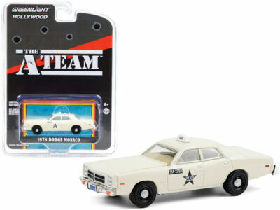 GREENLIGHT HOLLYWOOD 1978 DODGE MONACO TAXI CAB THE A TEAM 1/64 DIECAST 44865 B