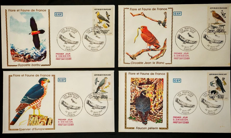 Série FLORE et FAUNE de FRANCE Env FDC 1er jour 1984 - Photo 1/1