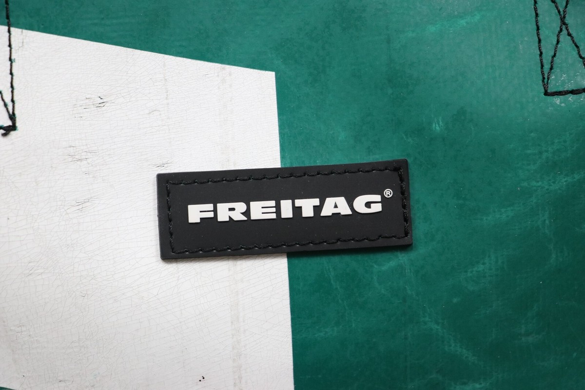 FREITAG F91 Pritchett Rare Green/White Tasche Shopper Tote Bag Sz