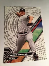 2017 Topps High Tek Jumbo 5x7 Roger Clemens Yankees HTRC #'d 10/49