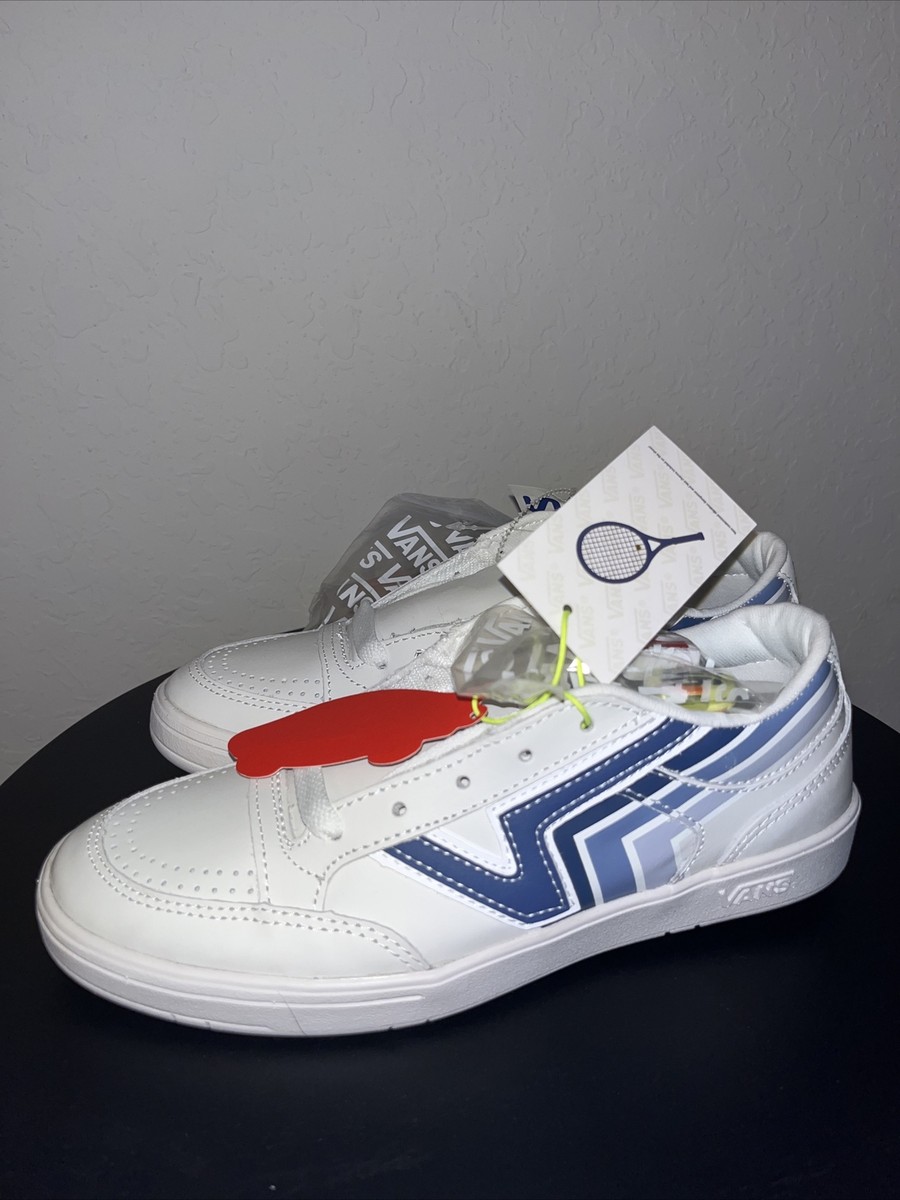 Men\'s Vans Penn Lowland Blanc De Blanc Navy White Leather Sneakers Size 7 Vans Penn x Lowland ComfyCush  main image 2