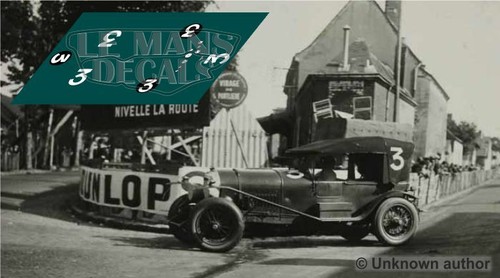 Decals Bentley 3L Super Sport Le Mans 1927 1:32 1:24 1:43 1:18 87 3 Litre calcas - Picture 3 of 3